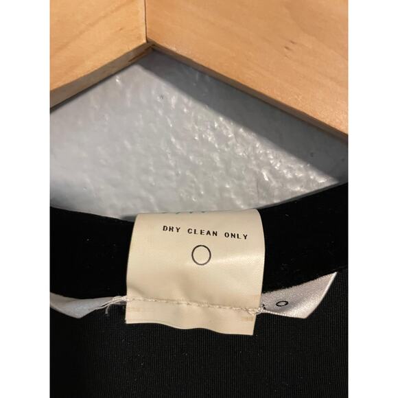 Max Studio Pullover Womens Small Black Velvet Stretch Long Sleeve Top USA Made - Picture 4 of 7